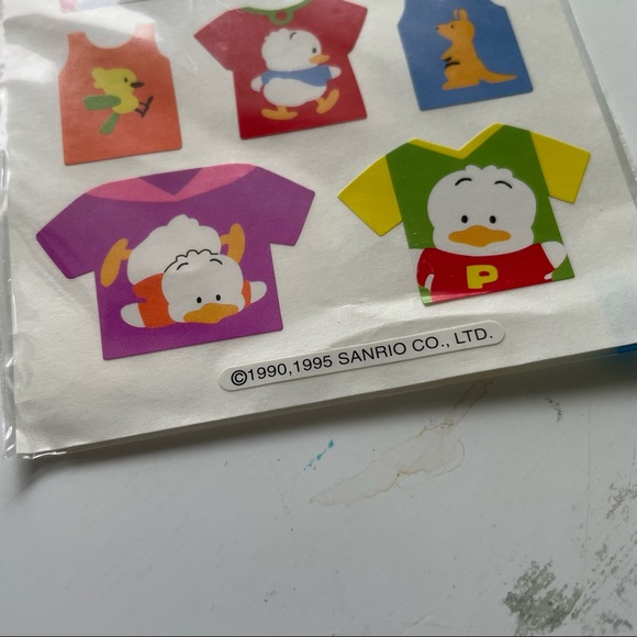 VINTAGE SANRIO 1995 Ahiru No Pekkle Sticker Sheet - Picture 2 of 5